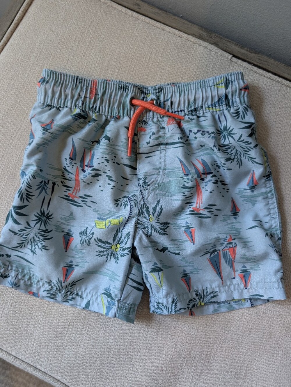 Carter's Swim Shorts with Nautical Print -2T